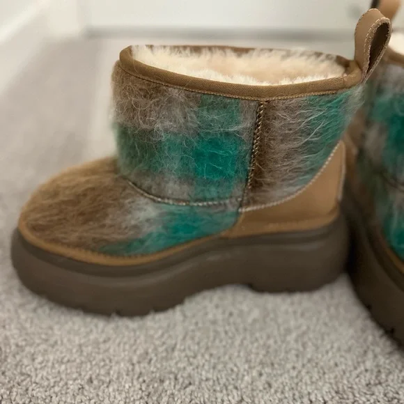 Chunky Sole Woolly Genuine Shearling Bootie (Women)